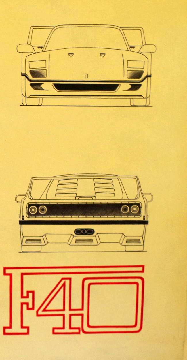 Ferarri F40 Hand Painted Acrylic on Canvas Graphic Illustrat-Sold
