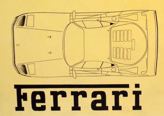 Ferarri F40 Hand Painted Acrylic on Canvas Graphic Illustrat-Sold