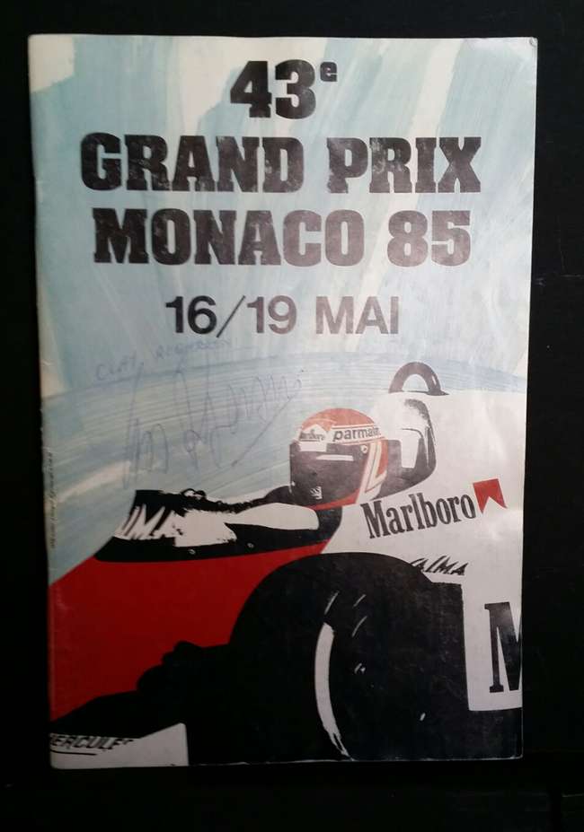 Multi-signed 1985 Monaco Grand Prix Programme-Sold