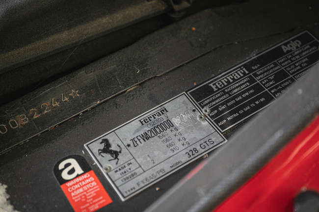 1989 Ferrari 328 GTS-Sold