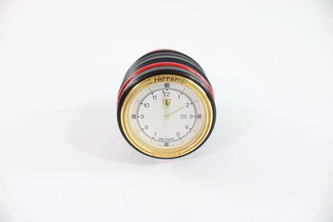 1980s Ferrari Formula Cartier Desk Clock Swiss Made-Sold