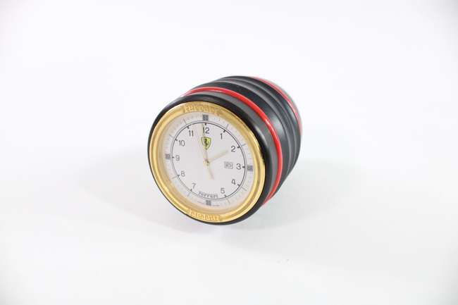 1980s Ferrari Formula Cartier Desk Clock Swiss Made-Sold