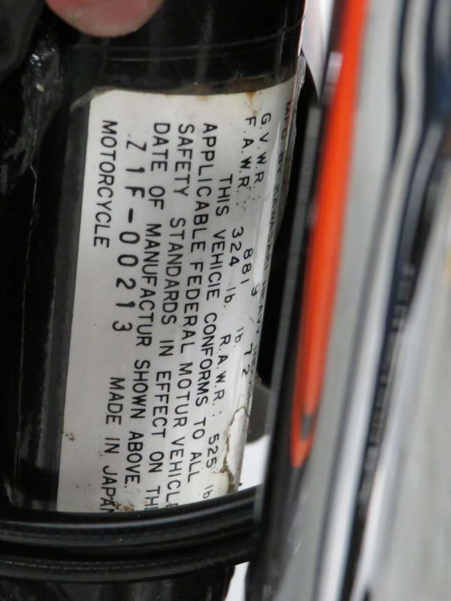 1972 Kawasaki Z1 900cc-Sold