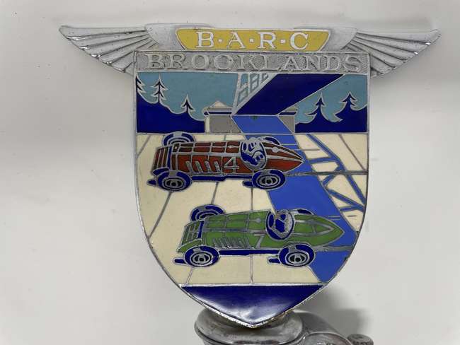 Very Well Preserved Enamelled BARC Brooklands Badge-Auction Lot