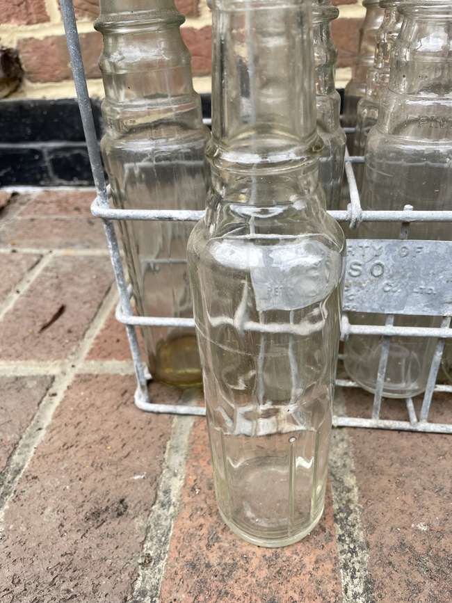 Selection of Esso Oil Bottles and Period Correct Crate -Auction Lot