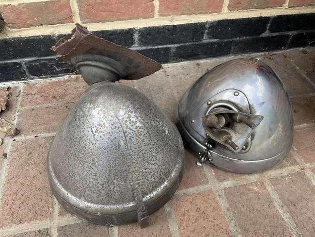 A Fine Pair of Large Lucas Electric Car Headlights-Sold