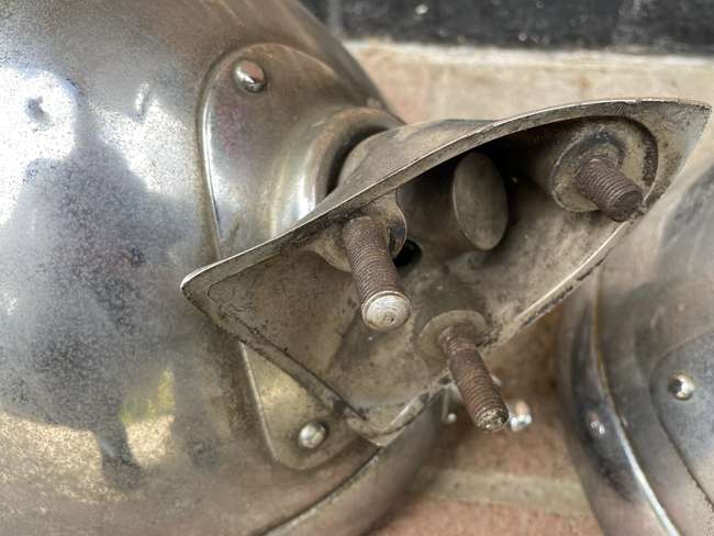 A Fine Pair of Large Lucas Electric Car Headlights-Sold