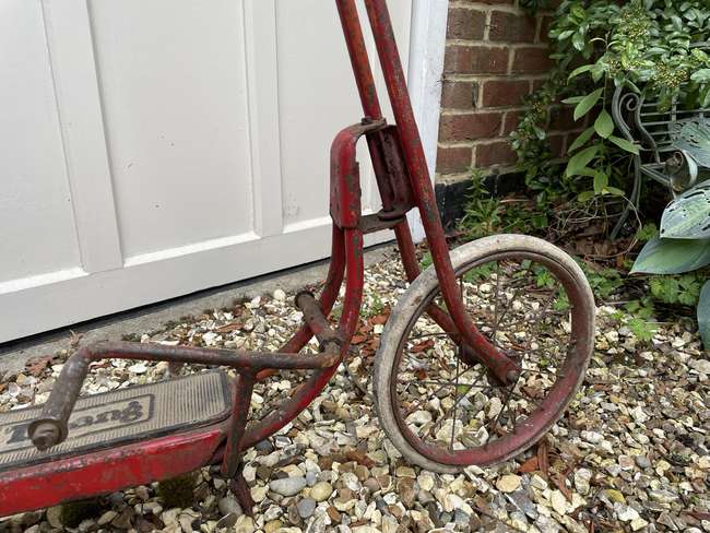 Early Tri-Ang Treadle Scooter c1950s-Auction Lot