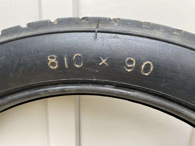 Two Vintage Dunlop Cord Road Tyres-Sold