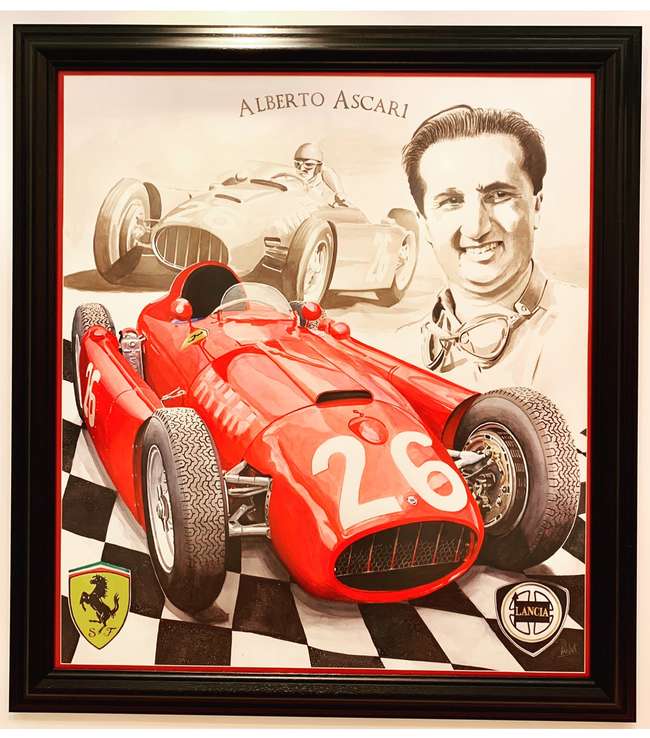 Alberto Ascari Painting-Auction Lot