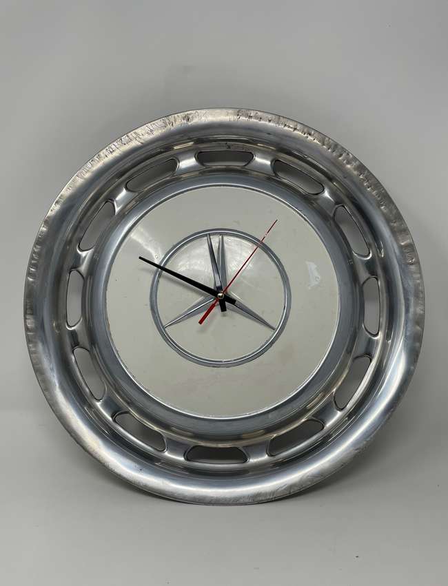 Mercedes-Benz Hubcap Wall Clock-Sold