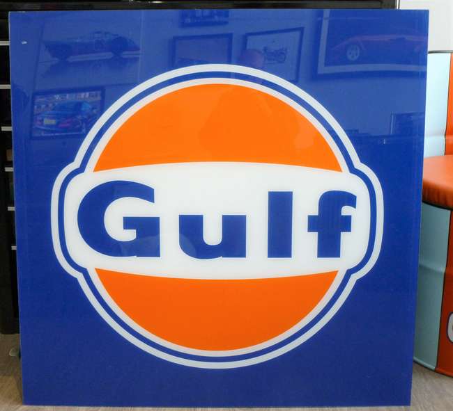 Large Gulf Forecourt Sign Unframed-Auction Lot