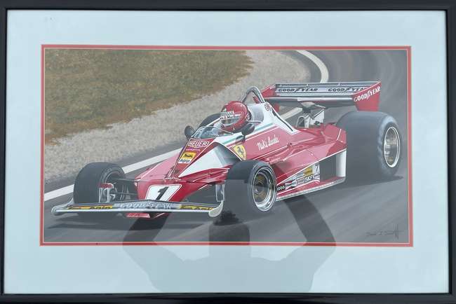Assorted Racing Ferrari Framed Prints -Sold