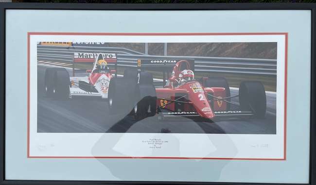 Assorted Racing Ferrari Framed Prints -Sold