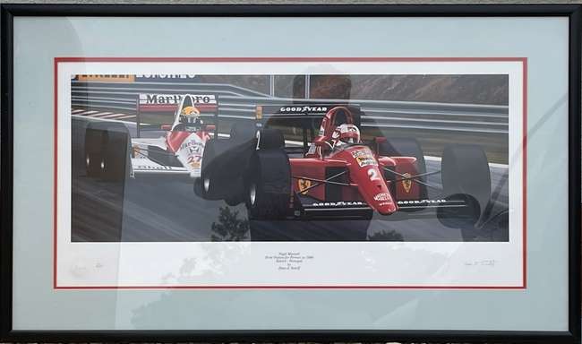 Assorted Racing Ferrari Framed Prints -Sold