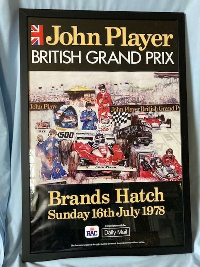 1978 Brands Hatch British Grand Prix Promotional Poster-Sold