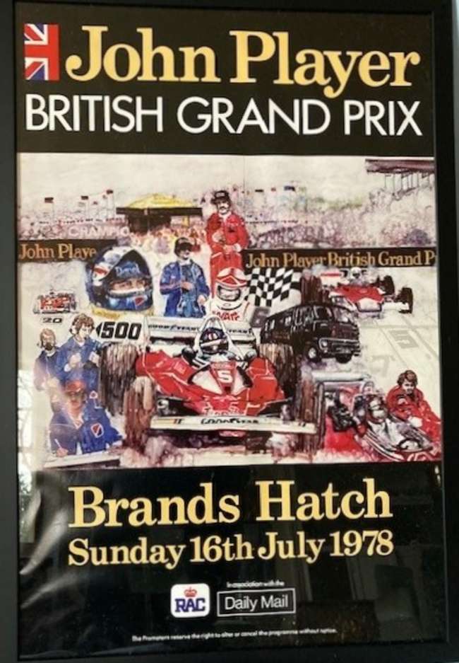 1978 Brands Hatch British Grand Prix Promotional Poster-Sold
