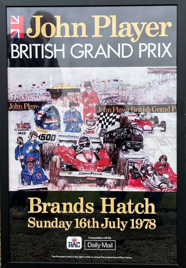 1978 Brands Hatch British Grand Prix Promotional Poster-Sold