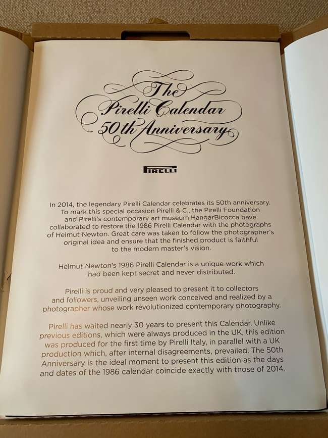 Charity Lot: A selection of Pirelli Calendars-Sold