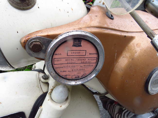 1963 Ariel Arrow Super Sports 250cc-Sold