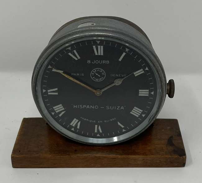 Hispano-Suiza Dashboard Clock c1920s by Jaeger Paris & Genev-Auction Lot