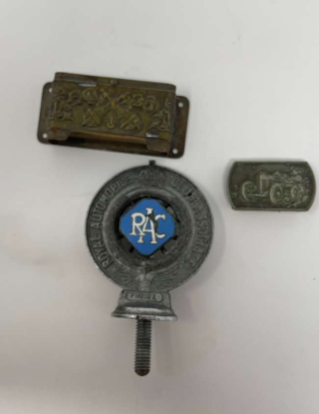 RAC Car Badge c1930s, Smokers Requisite and Belt Buckle-Sold