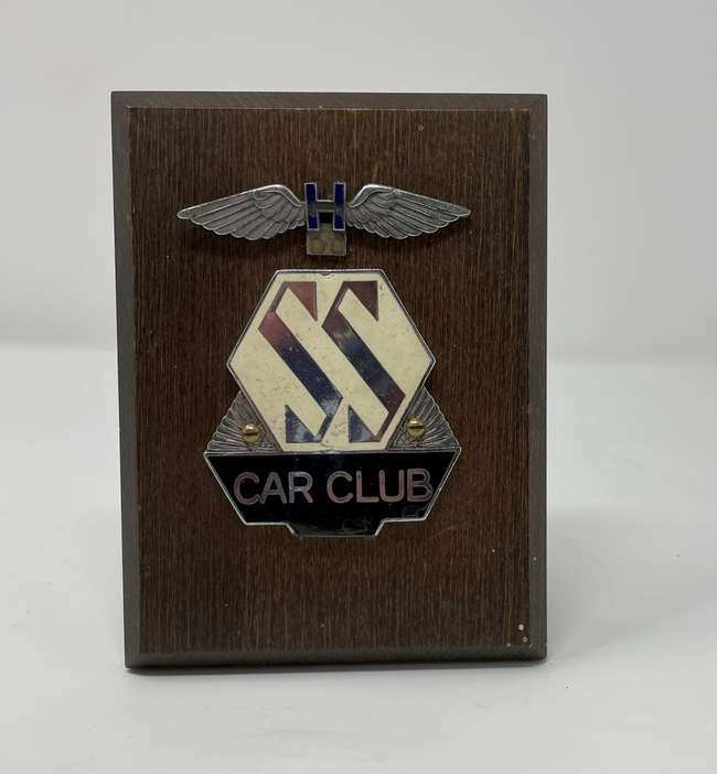 SS Car Club Car Badge C1930s-Sold