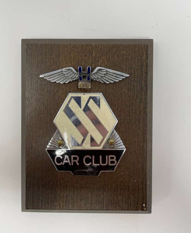 SS Car Club Car Badge C1930s-Sold