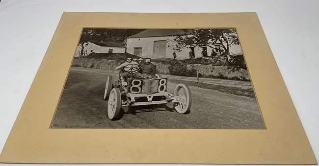 Depictions of a De Dion-Bouton c1920 and Darracq Racing Car -Auction Lot