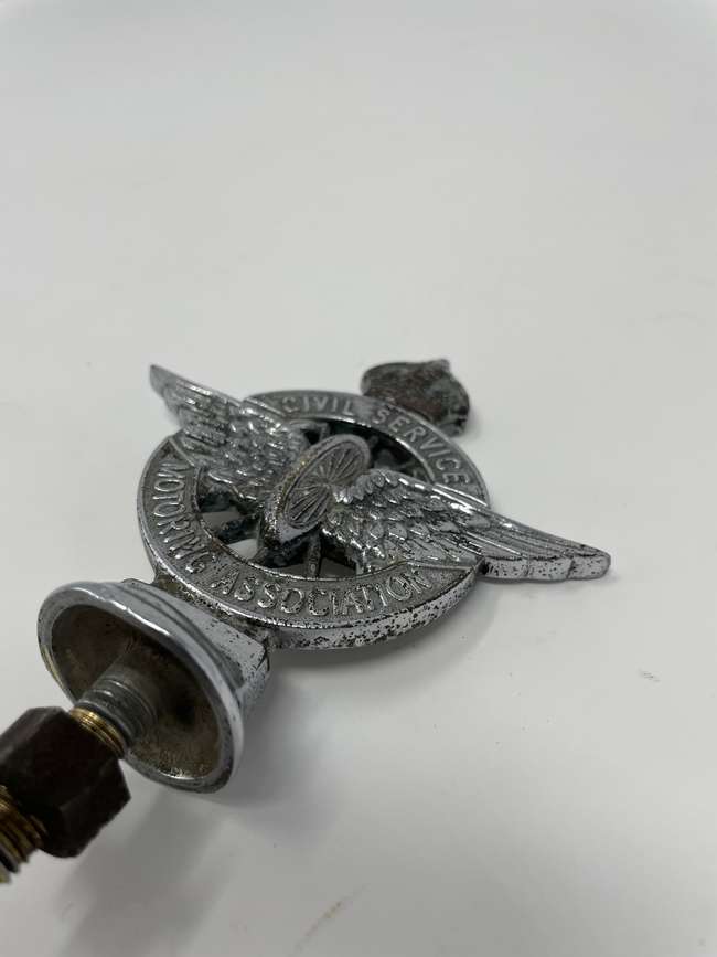 Civil Service Motoring Association Car Badge c1930s-Sold