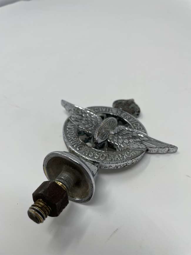 Civil Service Motoring Association Car Badge c1930s-Sold