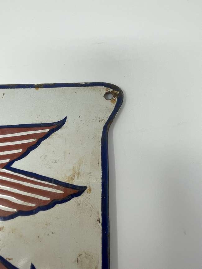 ''Mobilgas'' Enamel Advertising Sign c1940s-1950s-Sold