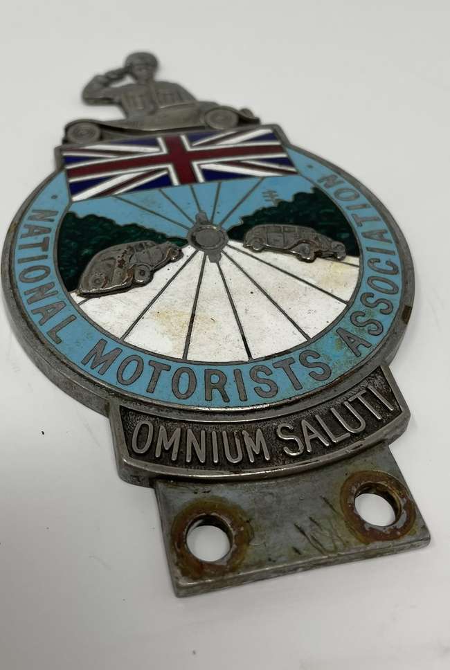 National Motorists Association Car Badge c1930s-Auction Lot