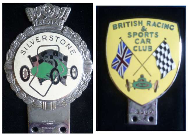 Silverstone Circuit  and BRSCC Badges  -Auction Lot
