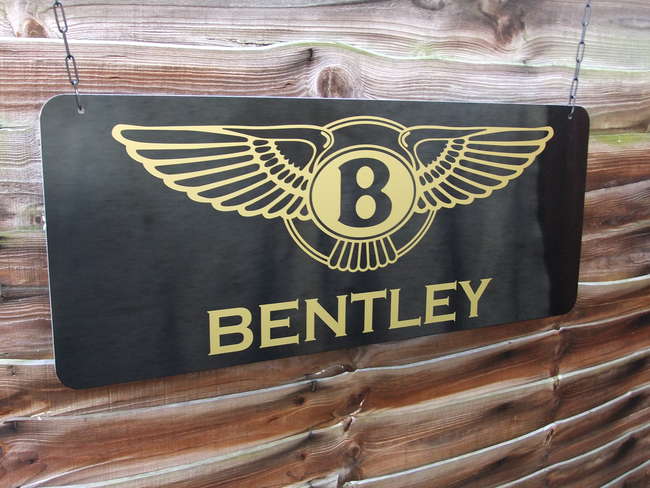 Bentley Dealership Showroom-style Sign-Sold