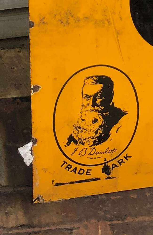 Large Dunlop Enamel Sign-Sold
