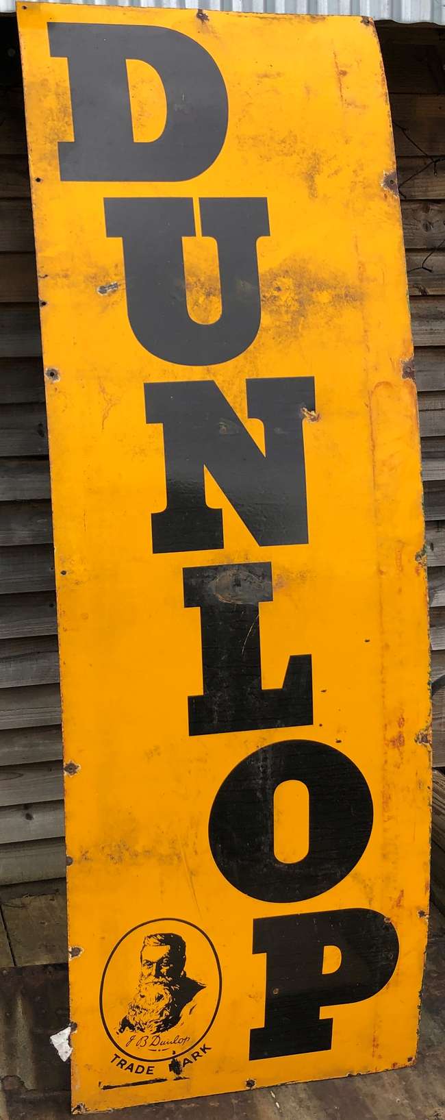 Large Dunlop Enamel Sign-Sold