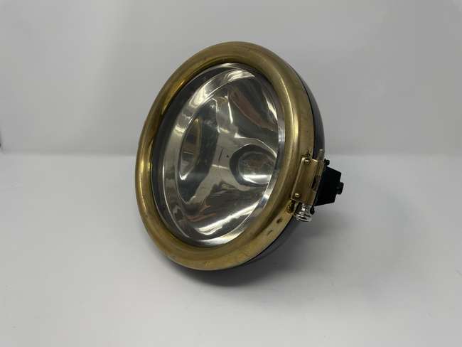 A Pair Of Cav Model E Brass Electric Headlamps*-Auction Lot