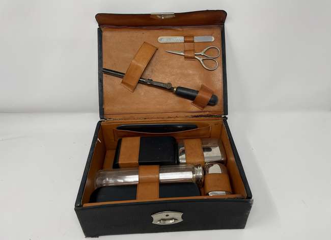 A Gentleman’s Travelling Grooming Set, marked 