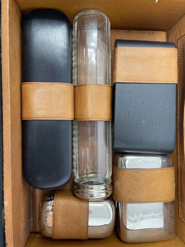 A Gentleman’s Travelling Grooming Set, marked 