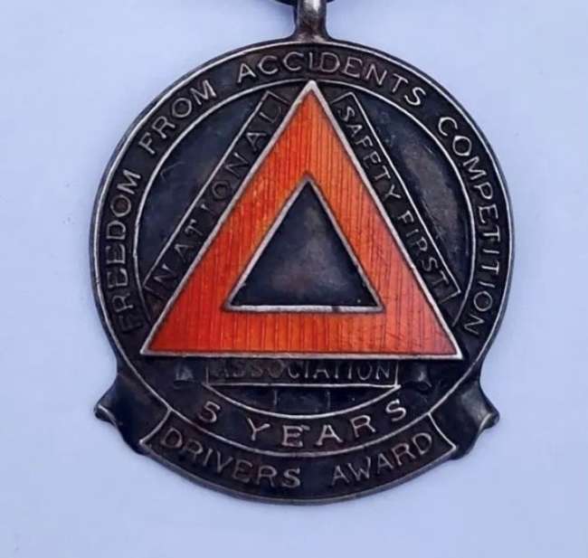 1920s National Safety First Association Medal -Sold