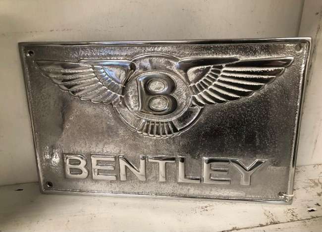 A cast and Polished Contemporary Aluminium 
