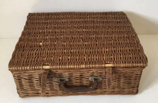A Delightful Wicker Picnic Case by Coracle -Sold