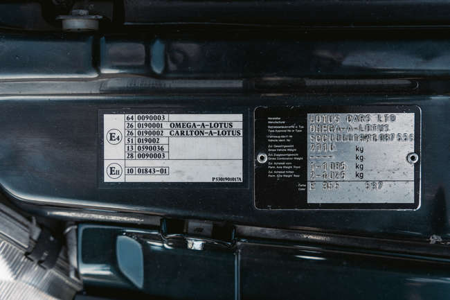 1992 Opel Lotus Omega-Auction Lot