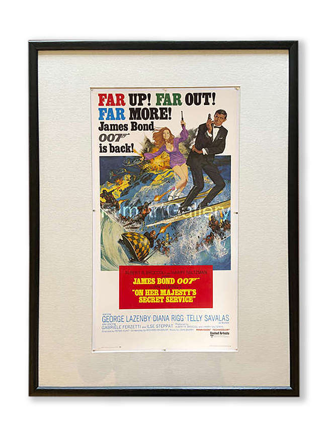 'On Her Majesty's Secret Service' poster offically issued by-Auction Lot
