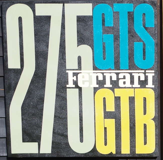 Ferrari 275 GTB/GTS Themed Painting-Auction Lot