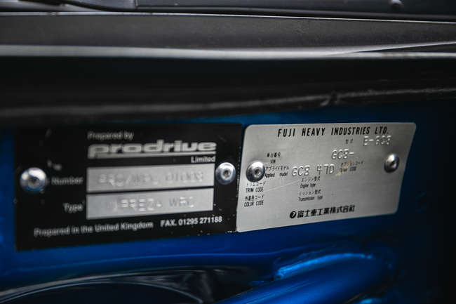 2001 Subaru Impreza WRC Ex-Richard Burns-Sold