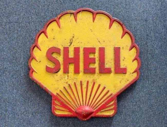 Incredibly Rare 1930s Original Cast Shell Sign-Auction Lot