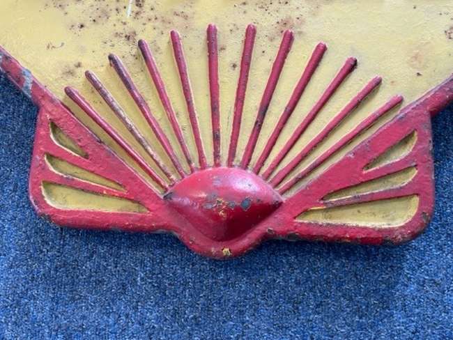 Incredibly Rare 1930s Original Cast Shell Sign-Auction Lot