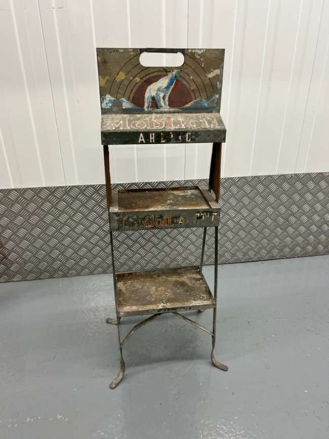 Very Rare c1930s Mobiloil Arctic Oil Metal Display Stand -Auction Lot